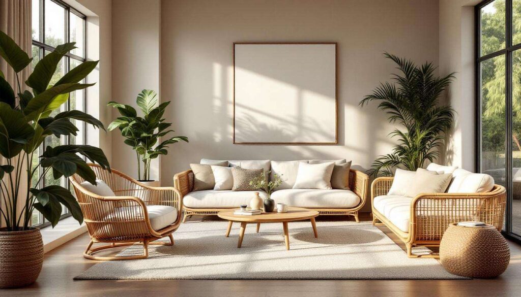 Rattan e bambù nel soggiorno, la tendenza 2026 confermata al Salone del Mobile di Milano